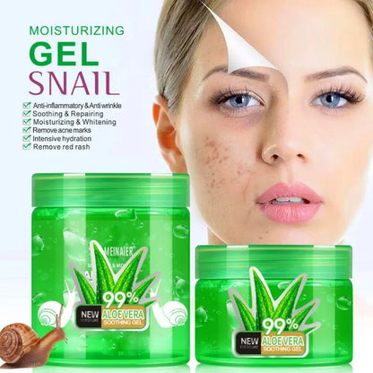 150Ml 250Ml Aloe Vera Gel Natural Snail Face Cream Deep Moisturize Hydration Revitalize Emolliency Smoothing Brighten Care Cream